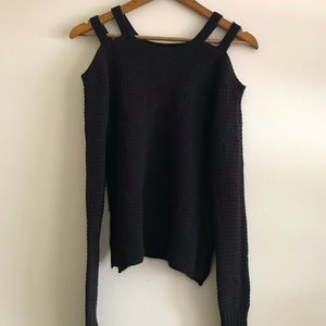 Aeropostale Open Shoulder Knit Sweater